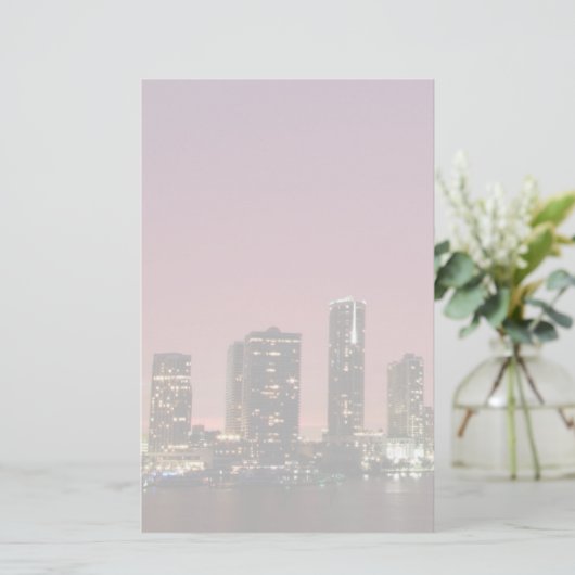 嵐の後のマイアミ上の日没ライト 便箋 (スタンド正面)