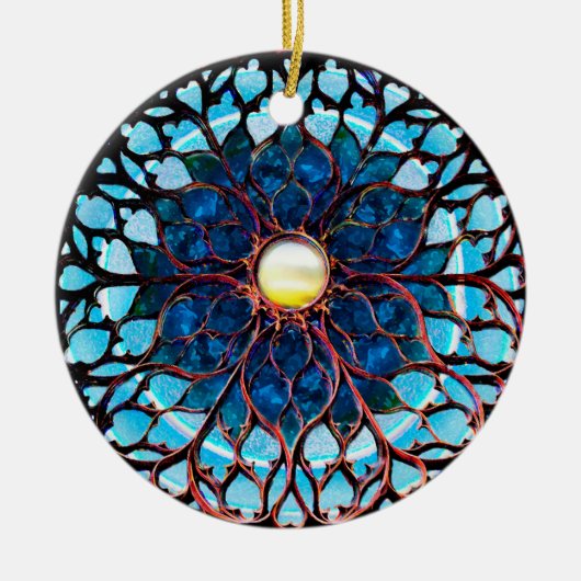 嵐の後の日光 セラミックオーナメント (正面)