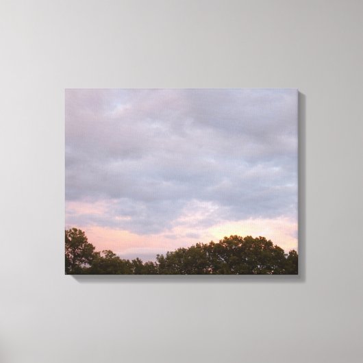 嵐の後の日没 キャンバスプリント (正面)