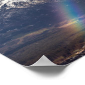 嵐の後の虹と山 ポスター (角)