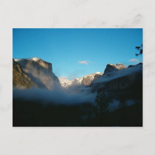 嵐の後の谷間景観 ポストカード (正面)