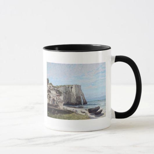 嵐の後のEtretat、1870年の崖 マグカップ (右)