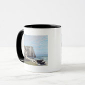 嵐の後のEtretat、1870年の崖 マグカップ (正面左)