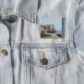 嵐の後のEtretat、1870年の崖 缶バッジ (インサイチュ)