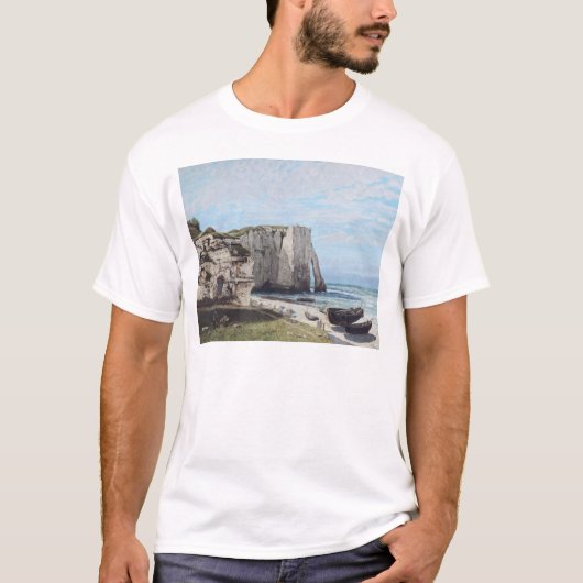 嵐の後のEtretat、1870年の崖 Tシャツ (正面)