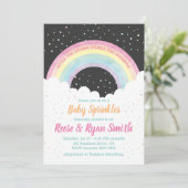 『嵐の後来の虹』|ベビー 招待状 (スタンド正面)