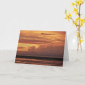 嵐の後7 x 5折り畳みグリーティングカード – 空白の カード (黄色い花)