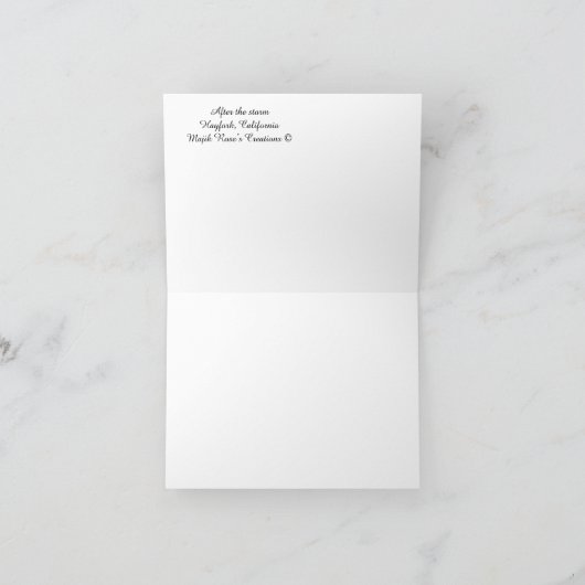 嵐の後….. カード (内部)