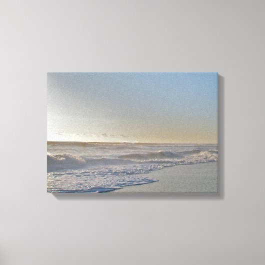 嵐の後 – 波に太陽の光 キャンバスプリント (正面)
