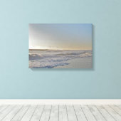 嵐の後 – 波に太陽の光 キャンバスプリント (インサイチュ (ウッドフロア))