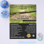 嵐の損傷 – 木の外科医 – Arborist チラシ (シングル)