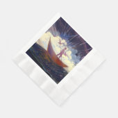 「嵐の旅のペーパーナプキン」 縁ありランチョンナプキン (角)