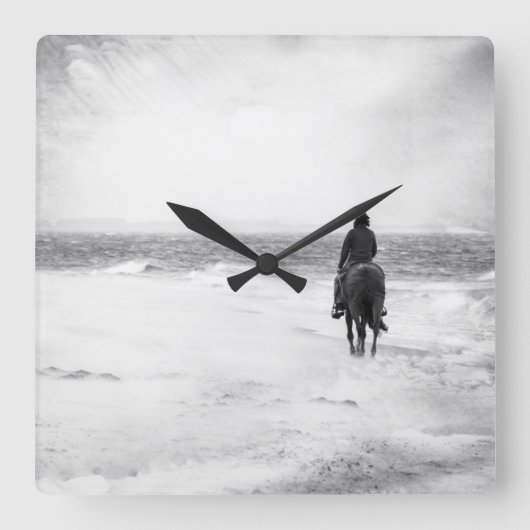 嵐の時代 –  スクエア壁時計 (正面)