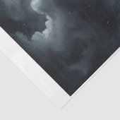 嵐の月明かりの夜の灯台 –  薄葉紙 (詳細)