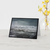 嵐の波 カード (黄色い花)