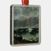 嵐の海か、波1870年 メタルオーナメント (右)