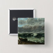 嵐の海か、波1870年 缶バッジ (正面&裏面)