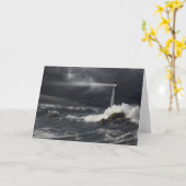 嵐の海に照る一条の光線 カード (黄色い花)