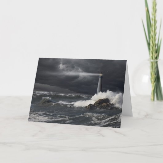嵐の海に照る一条の光線 カード (正面)