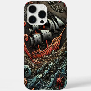嵐の海に船を送る iPhone 16 PRO MAXケース