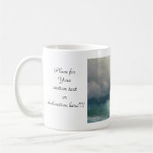 嵐の海のイヴァンAivazovskyの海景の嵐で出荷して下さい コーヒーマグカップ (左)