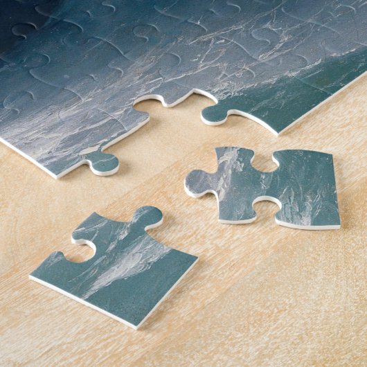 嵐の海のイヴァンAivazovskyの海景の嵐で出荷して下さい ジグソーパズル (側面)