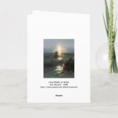 嵐の海の上を歩くイエス カード (裏面)