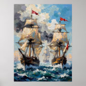 嵐の海の戦い ポスター (正面)