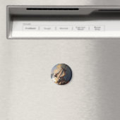 嵐の海ガリラヤのレンブラント・ヴァン・リジン・キリスト マグネット (インサイチュ (食洗機))