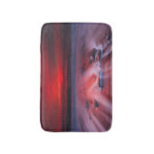 嵐の海上の夜明け バスマット (正面縦)