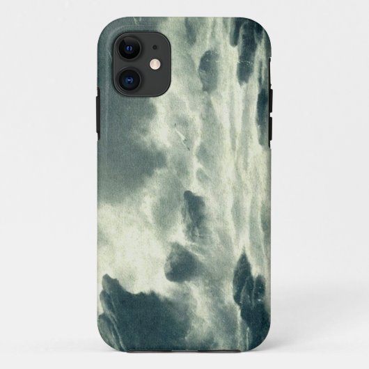 嵐の海岸のヴィンテージの郵便はがきのiPhoneカバー Case-Mate iPhoneケース (裏面)