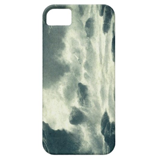 嵐の海岸のヴィンテージの郵便はがきのiPhoneカバー Case-Mate iPhoneケース (裏面)