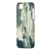 嵐の海岸のヴィンテージの郵便はがきのiPhoneカバー Case-Mate iPhoneケース (裏面左)