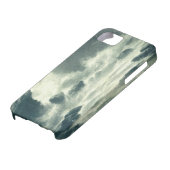 嵐の海岸のヴィンテージの郵便はがきのiPhoneカバー Case-Mate iPhoneケース (下部)