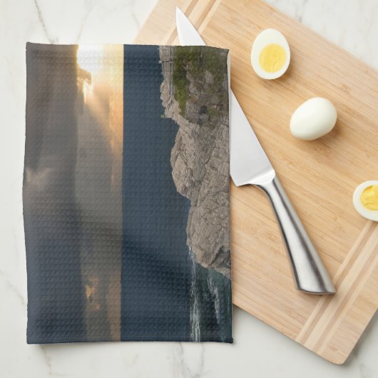 嵐の灯台 キッチンタオル (四つ折り)