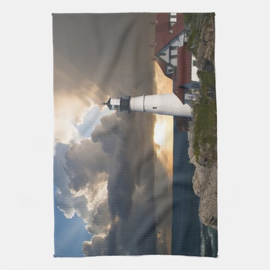 嵐の灯台 キッチンタオル (縦)