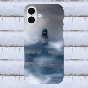 嵐の灯台 - バルト海 iPhone 16 PLUSケース