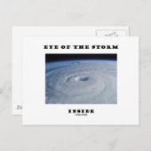 嵐の目の中にいる (ハリケーンの目) ポストカード (正面/裏面)