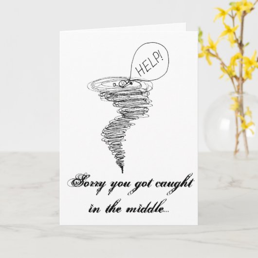 嵐の目 カード (黄色い花)