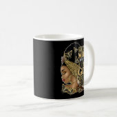 嵐の真っ只中の黒人女性 コーヒーマグカップ (正面右)