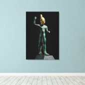 嵐の神バールのアイドル,シリアから,ブロンズ時代 キャンバスプリント (インサイチュ (ウッドフロア))