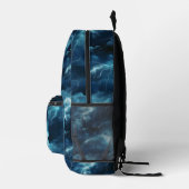 嵐の稲妻パターン プリントバックパック (右)