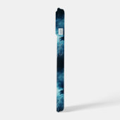 嵐の稲妻パターン iPhone 15ケース (左側面)