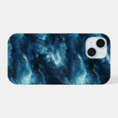 嵐の稲妻パターン iPhone 15ケース (裏面横)