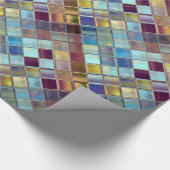 嵐の空がカスタマイズ可能なタイルアート ラッピングペーパー (角)