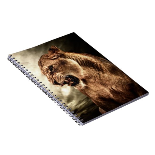 嵐の空に対するとどろく雌ジシ ノートブック (右側)