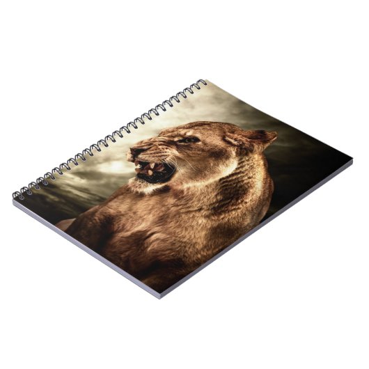 嵐の空に対するとどろく雌ジシ ノートブック (左側)