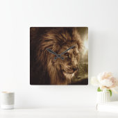 嵐の空に対するライオン スクエア壁時計 (ホーム)