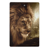 嵐の空に対するライオン ミニクリップボード (裏面)