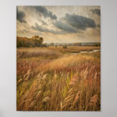 嵐の空の下の金色の葦 ポスター (正面)